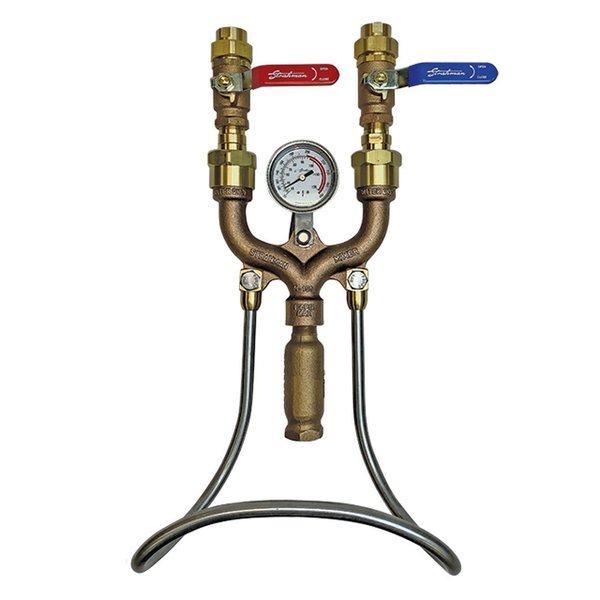 Strahman Washdown Equipemnt M159TG Globe Valve Mounted Hot  Cold Water Mixing Station M159TWG